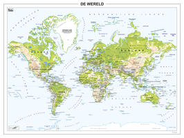 Digitale Wereldkaart Natuurkundig 267