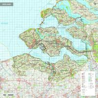 Topografische kaart Zeeland 1:100.000