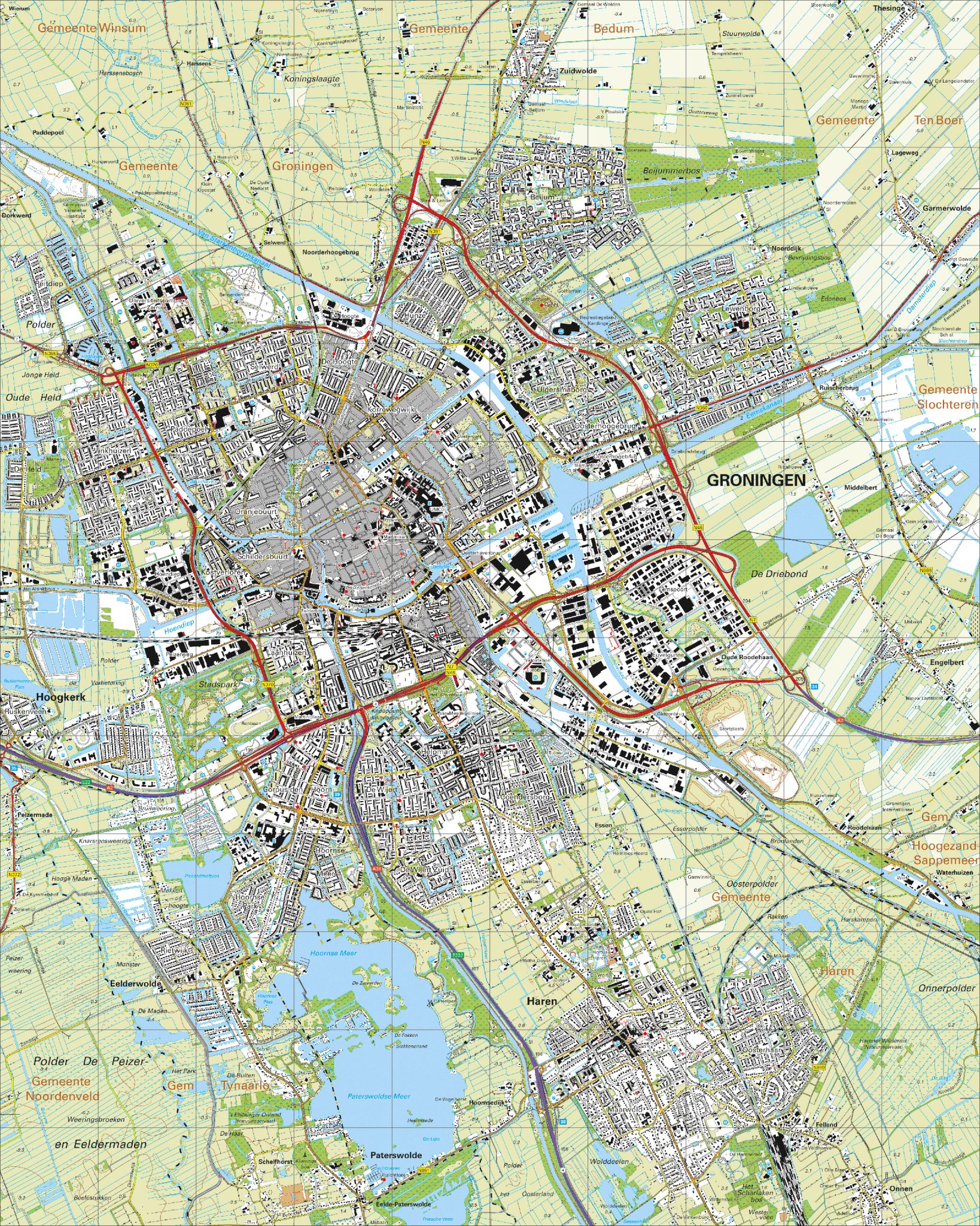 Digitaal - Bestel deze kaart digitaal als JPEG of EPS bestand