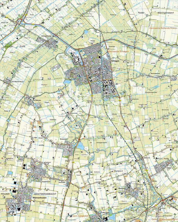 Digitaal - Bestel deze kaart digitaal als JPEG of EPS bestand