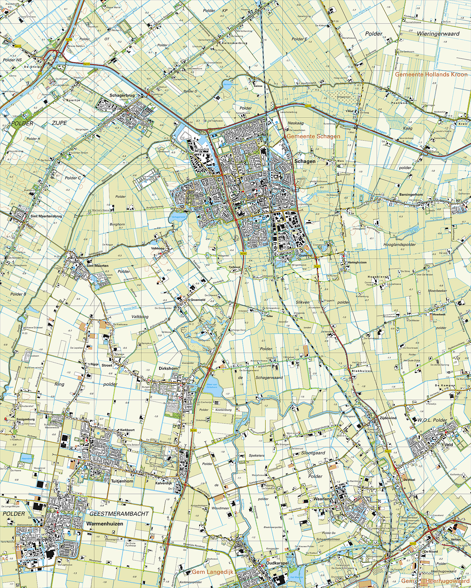 Digitaal - Bestel deze kaart digitaal als JPEG of EPS bestand