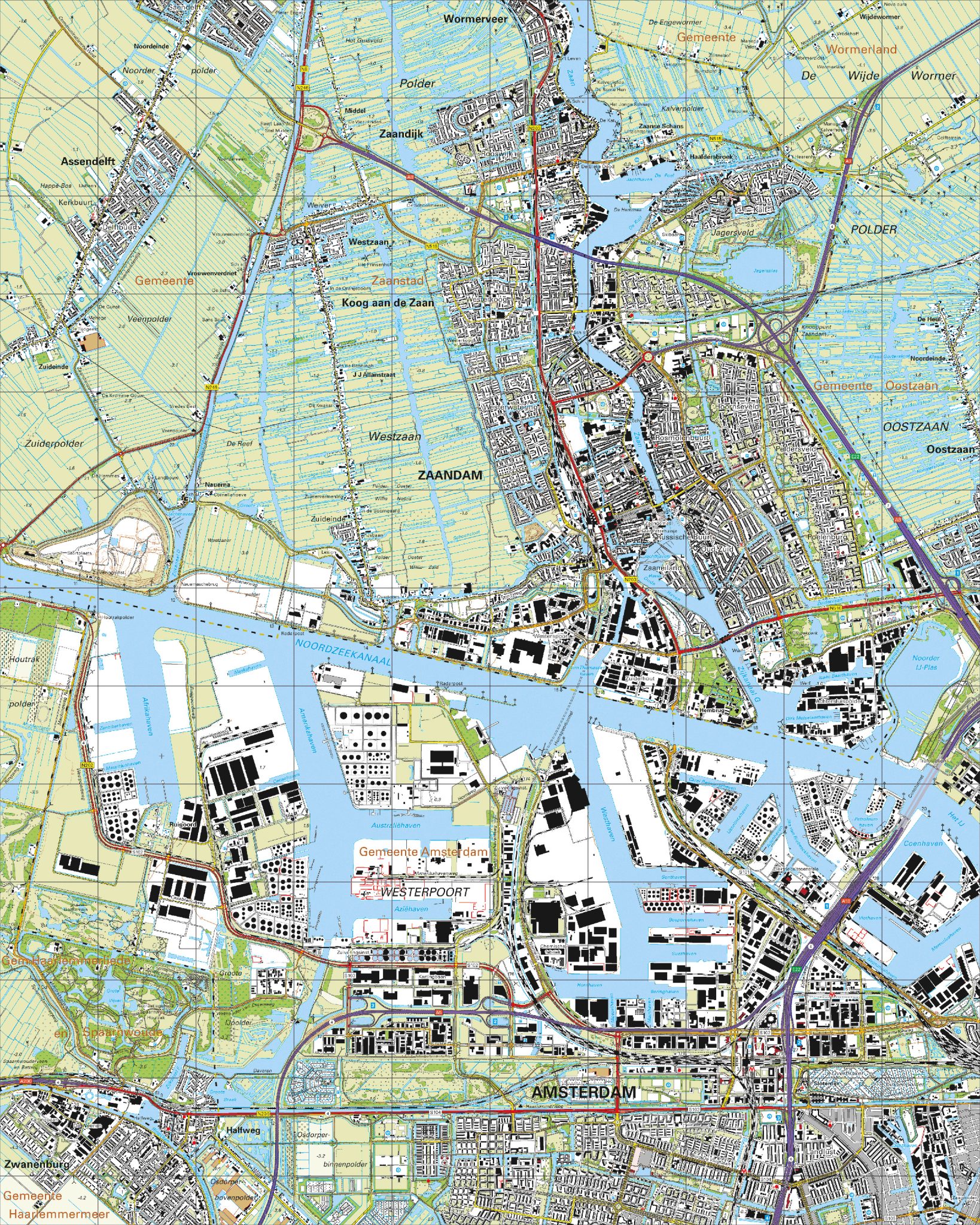 Digitaal - Bestel deze kaart digitaal als JPEG of EPS bestand