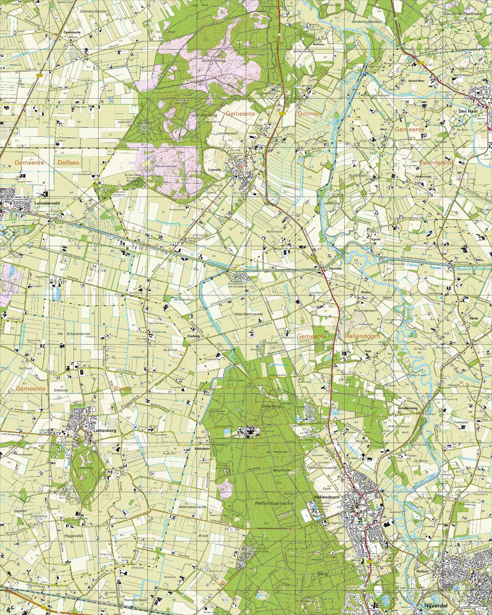 Digitaal - Bestel deze kaart digitaal als JPEG of EPS bestand
