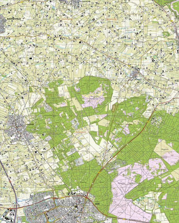 Digitaal - Bestel deze kaart digitaal als JPEG of EPS bestand