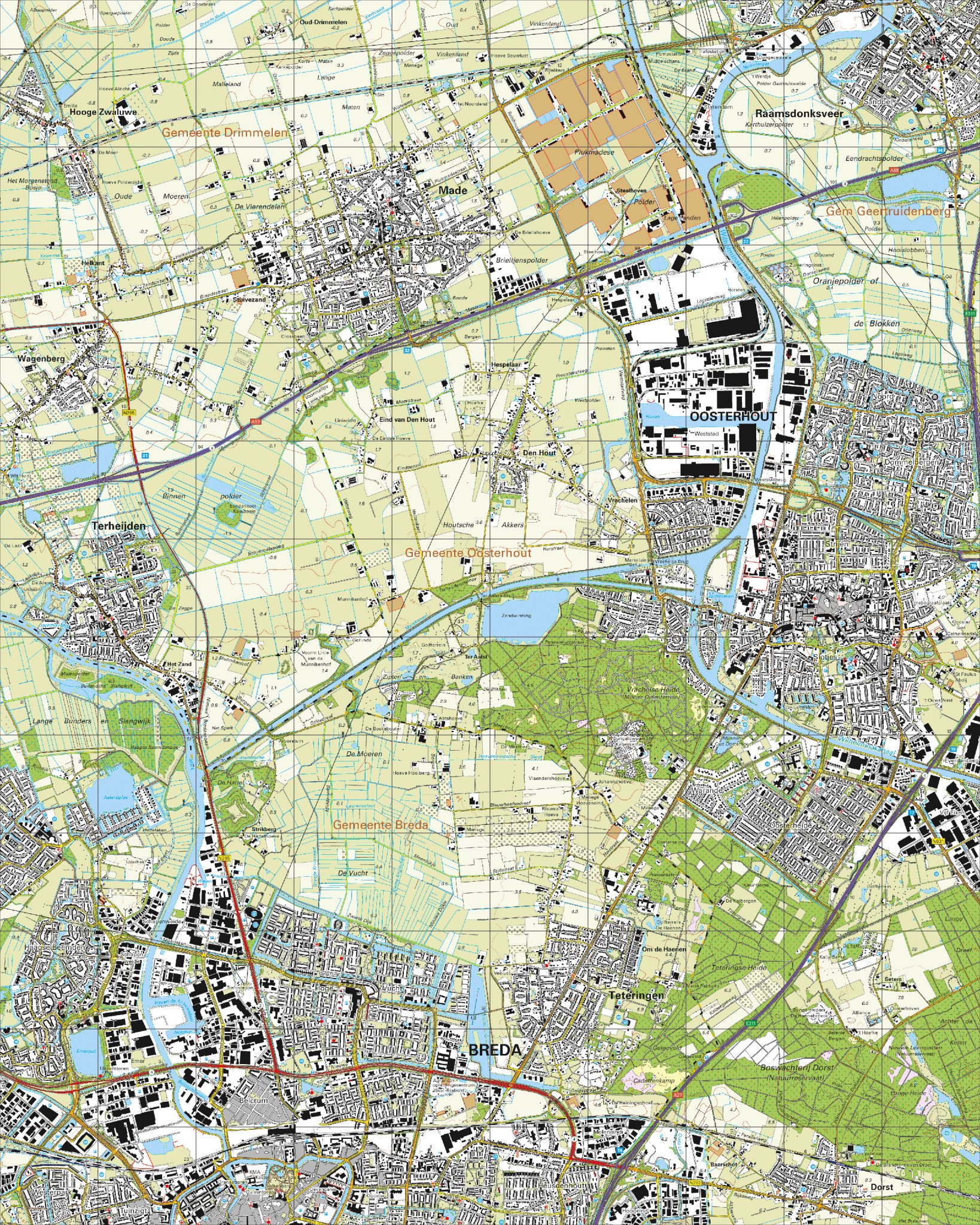 Digitaal - Bestel deze kaart digitaal als JPEG of EPS bestand