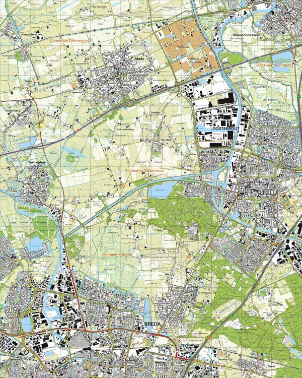 Digitaal - Bestel deze kaart digitaal als JPEG of EPS bestand
