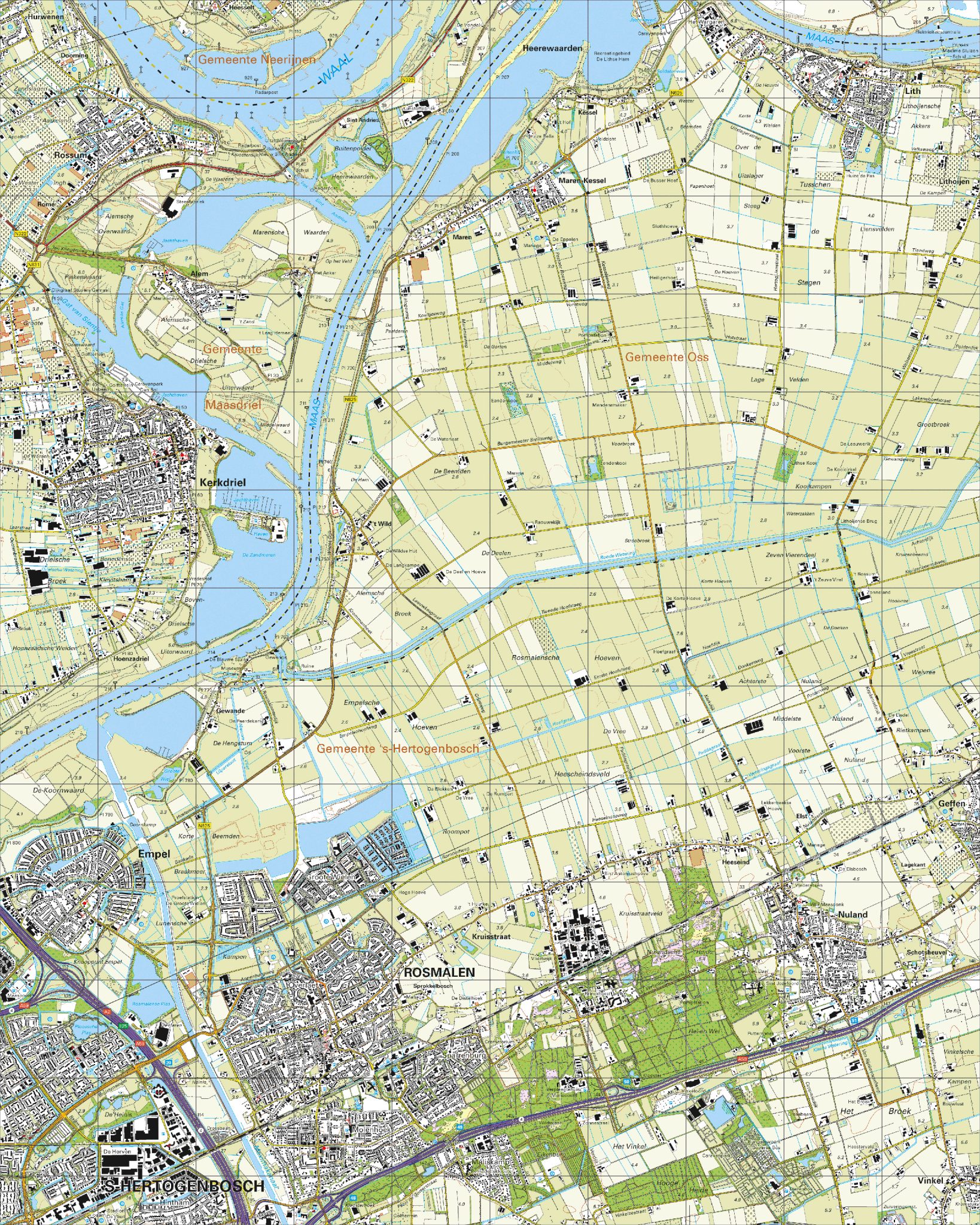 Digitaal - Bestel deze kaart digitaal als JPEG of EPS bestand