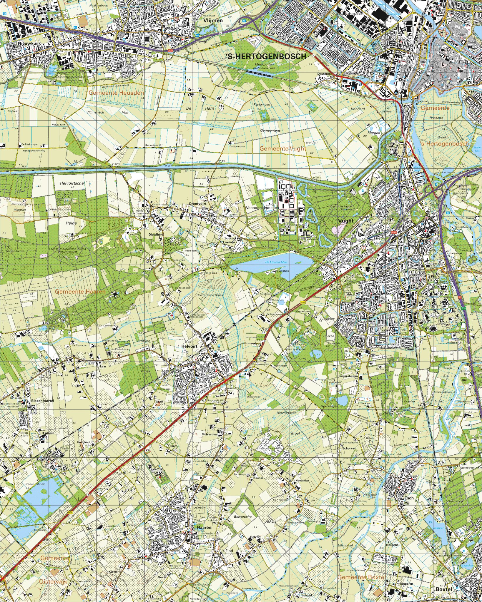 Digitaal - Bestel deze kaart digitaal als JPEG of EPS bestand
