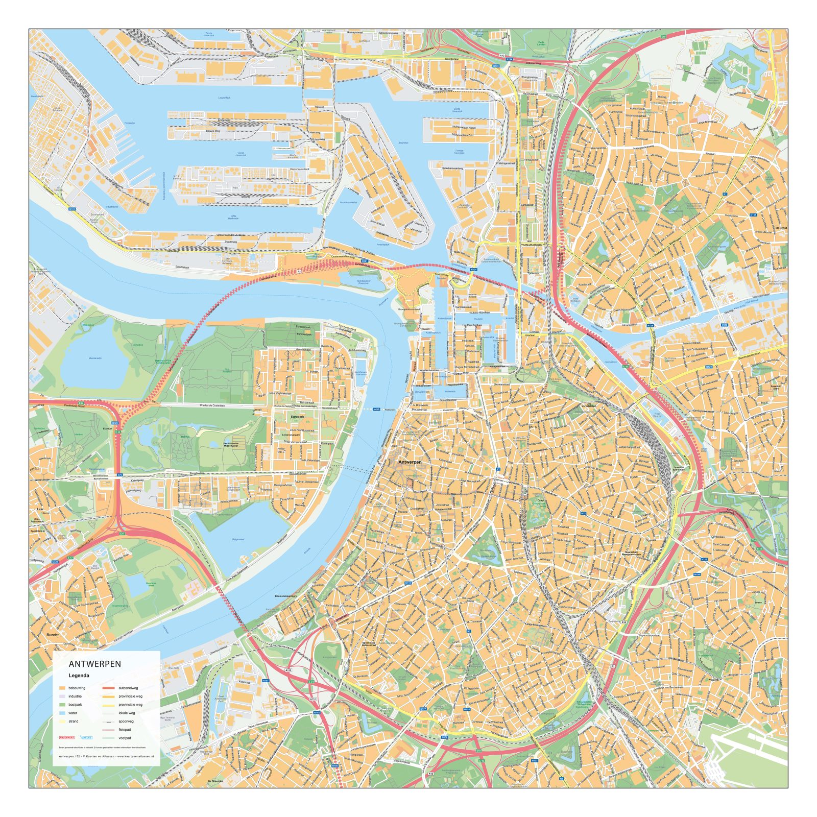 Kaart Antwerpen