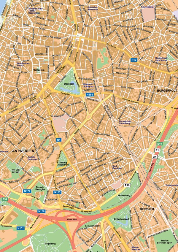 Stadsplattegrond Antwerpen 152 - Afbeelding 2