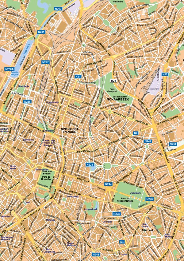 Stadsplattegrond Brussel 153 - Afbeelding 2