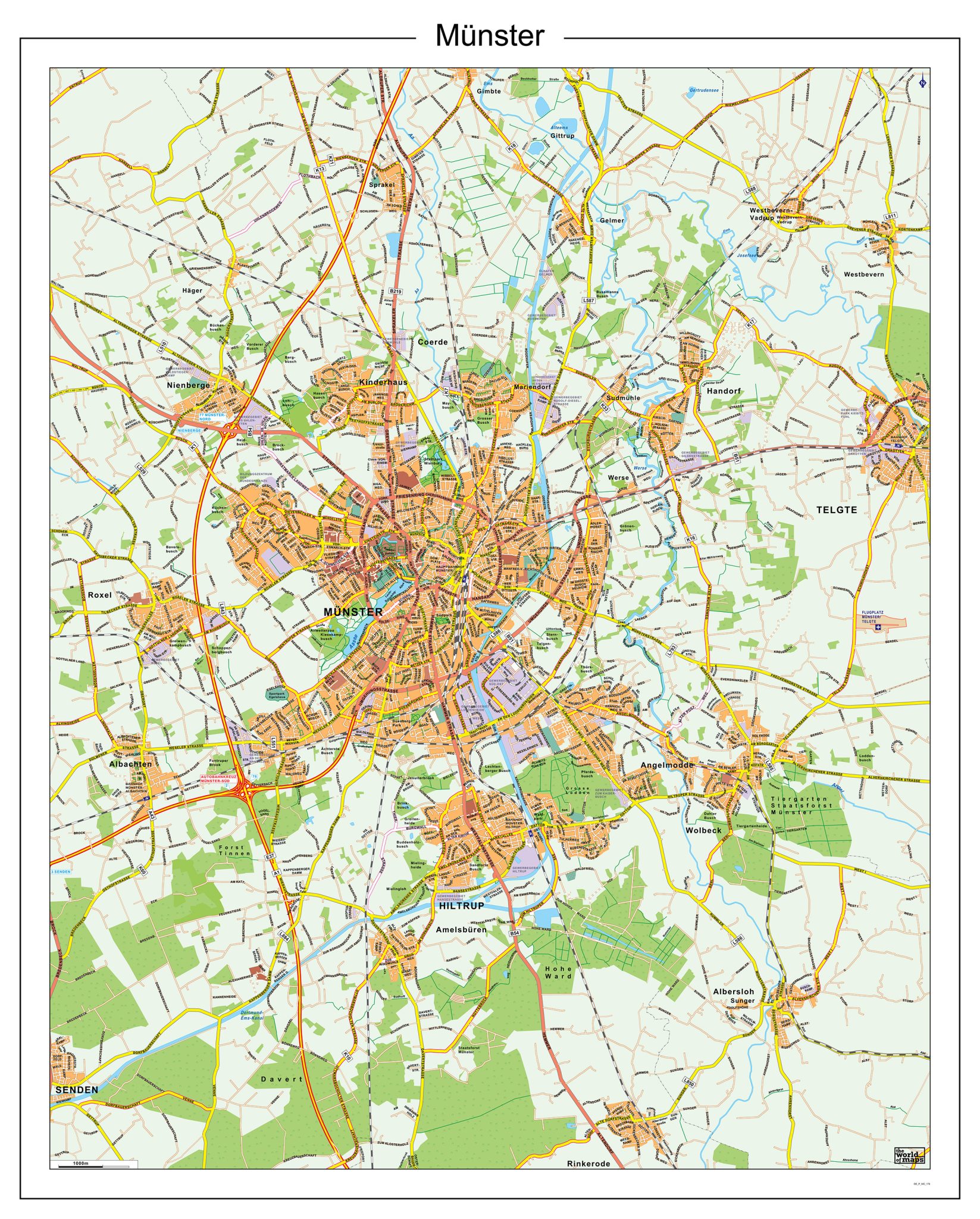 Digitaal - Bestel deze kaart digitaal als JPEG of EPS bestand