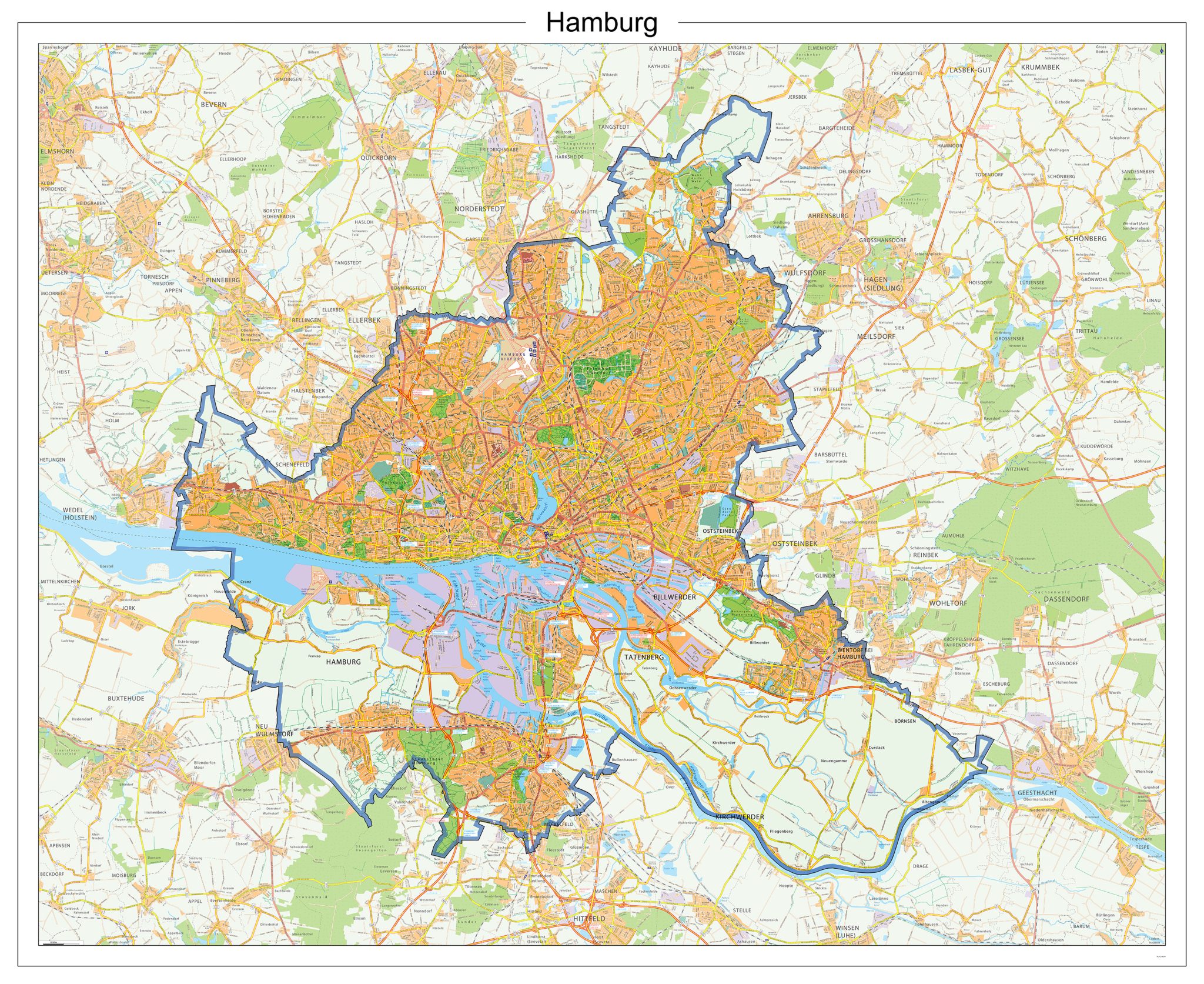 Hamburg 525 kaart