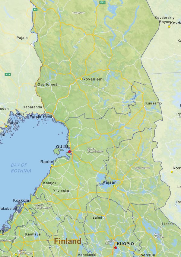 Natuurkundige landkaart Finland 1431 - Afbeelding 2