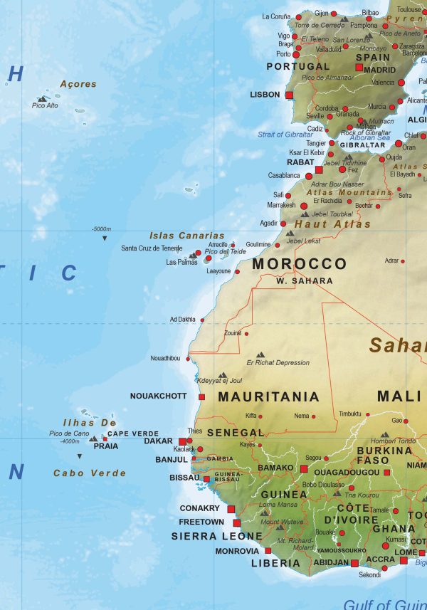 Wereldkaart Environmental Large 1500 - Afbeelding 2