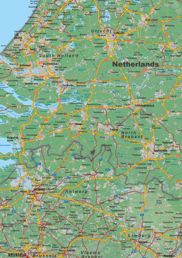 Benelux Kaart Natuurkundig 1573 - Afbeelding 2