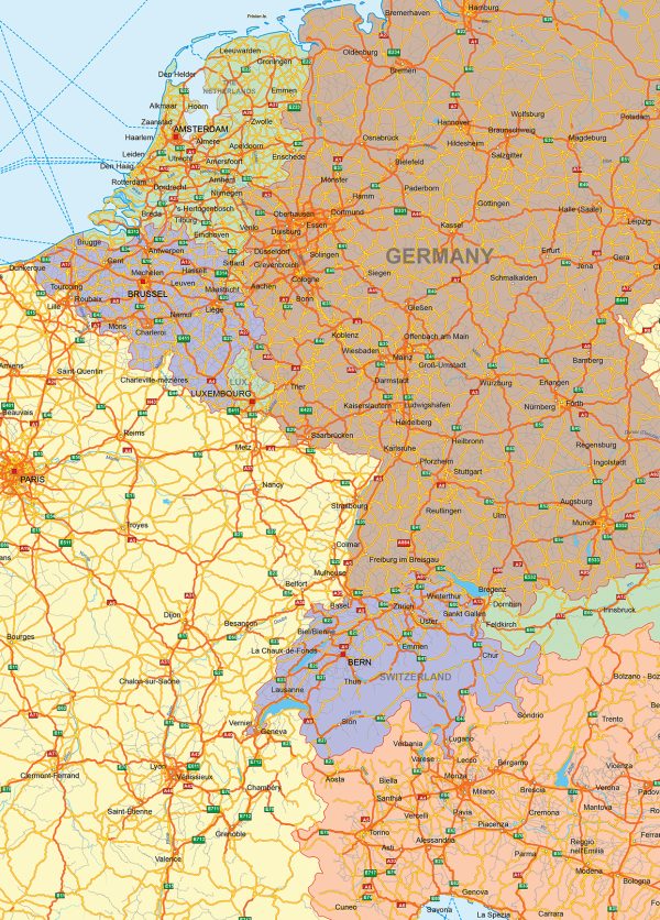 Wegenkaart van Europa 1410 - Afbeelding 2