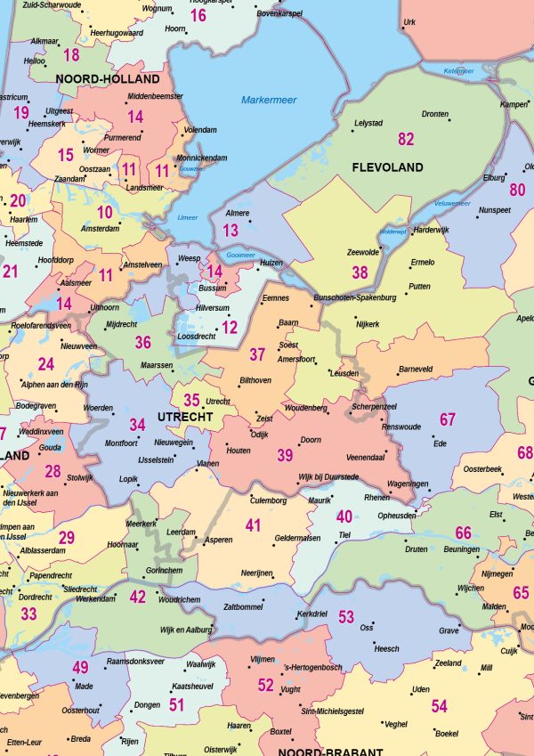 Postcodekaart Nederland 526 - Afbeelding 2
