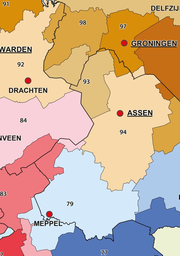 Postcodekaart Nederland 749 - Afbeelding 2
