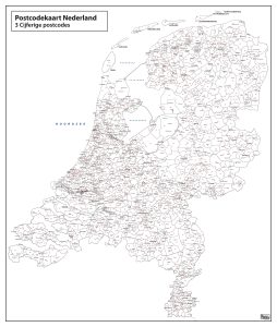 Postcodekaarten Nederland - Kaarten en Atlassen.nl