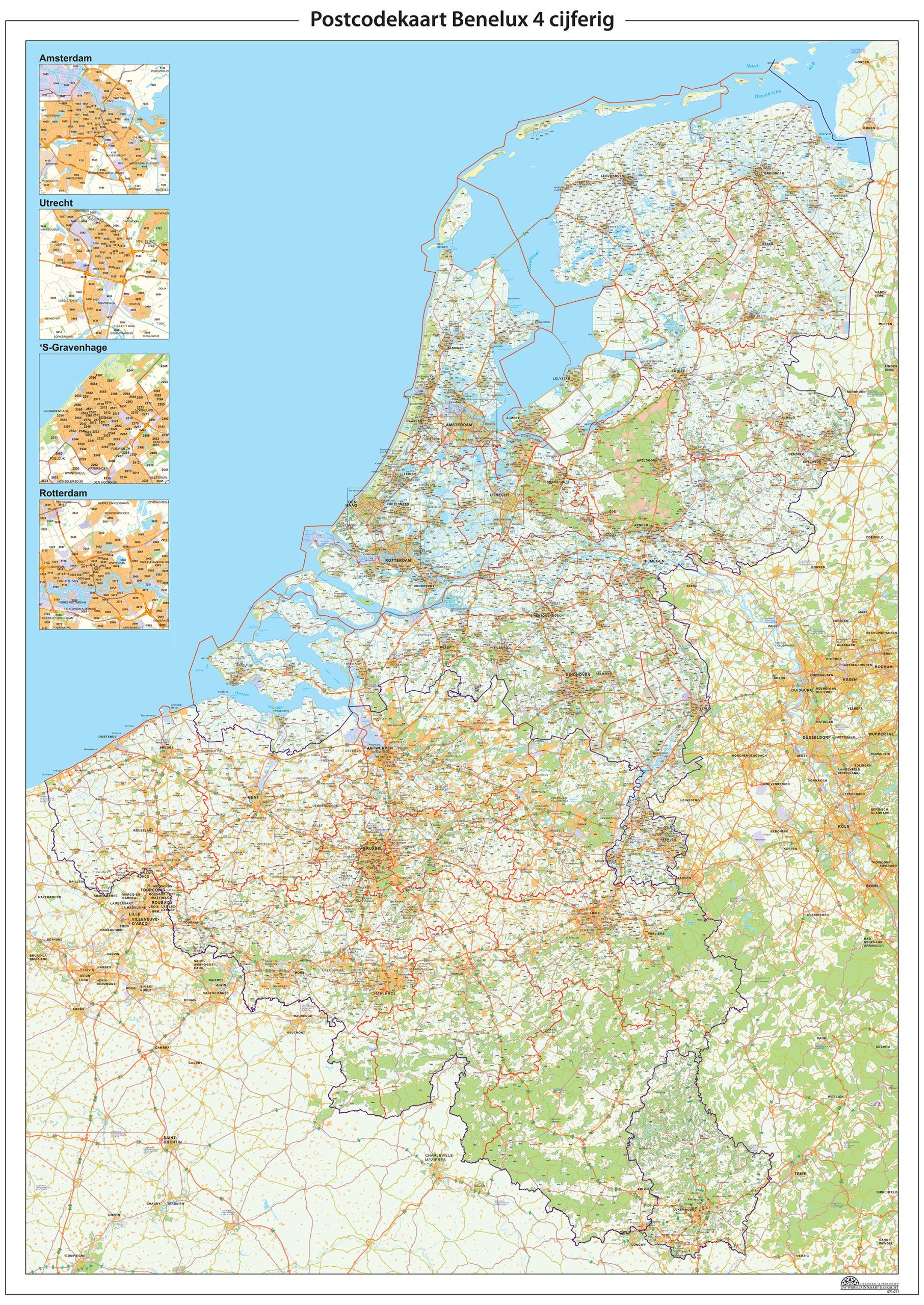 Digitaal - Bestel deze kaart digitaal als JPEG of EPS bestand