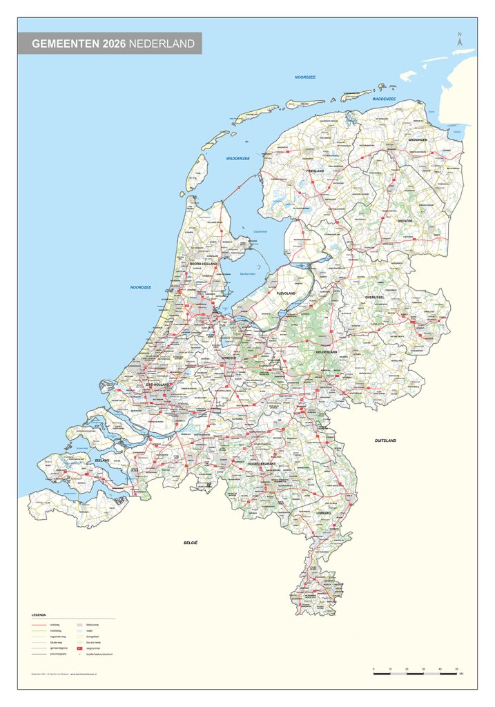Gemeentekaart Nederland