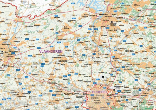 Vlaanderen Topografische Kaart 1750 - Afbeelding 2