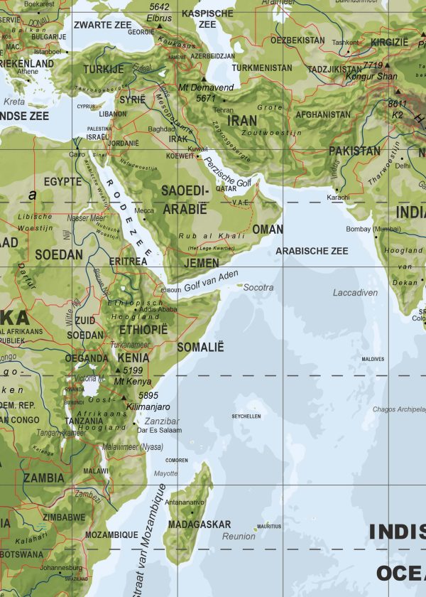 Natuurkundige Wereldkaart 1490 - Afbeelding 2