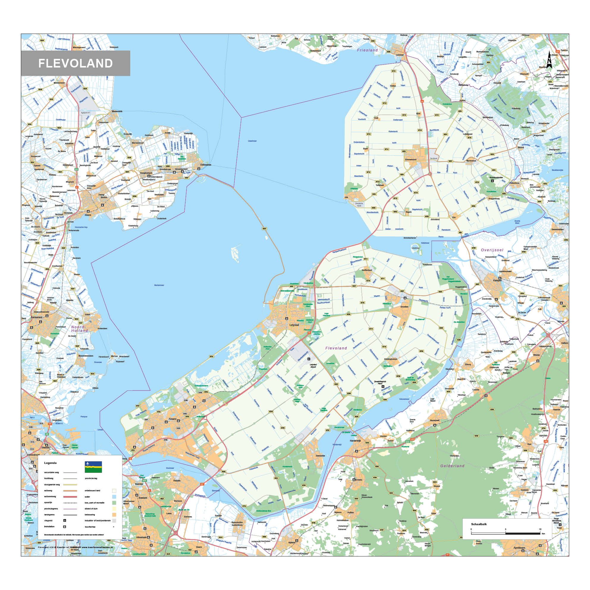 Flevoland kaart