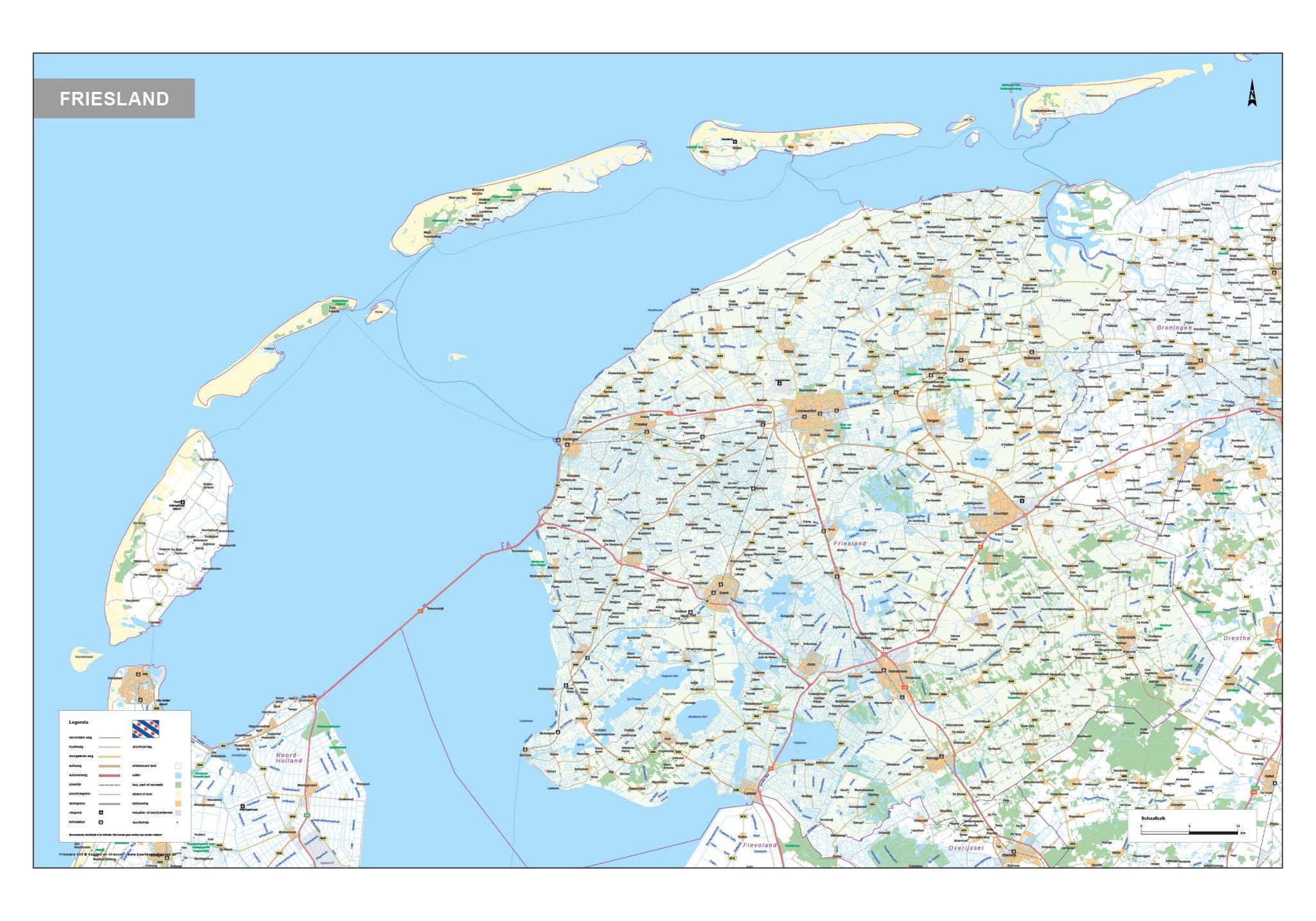 Friesland kaart