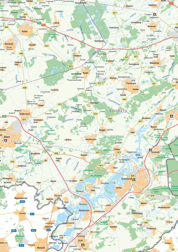 Kaart Limburg 442 - Afbeelding 2