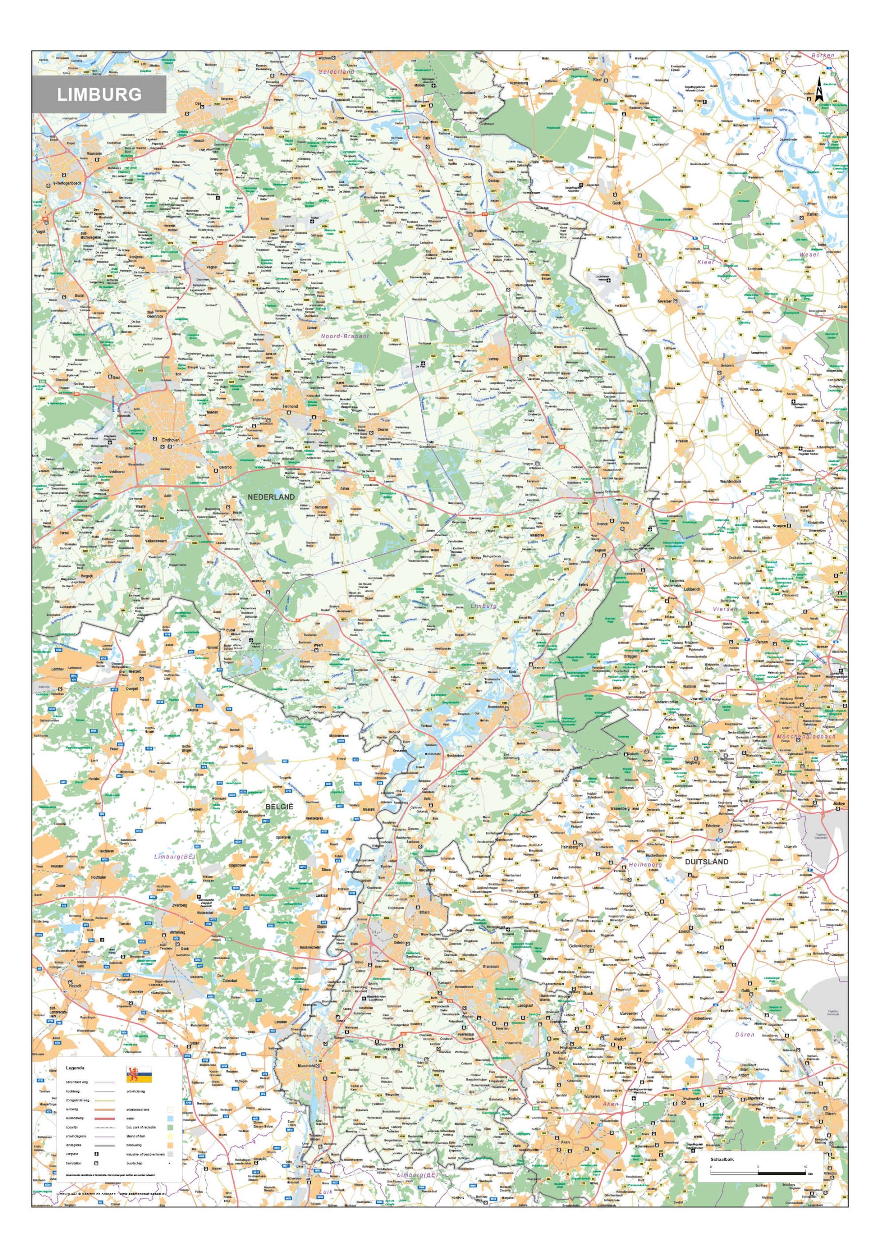 Limburg kaart