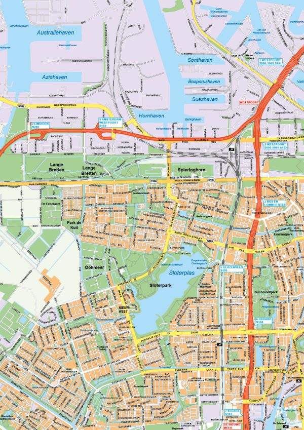 Kaart Groot Amsterdam IJmond 1685 - Afbeelding 2