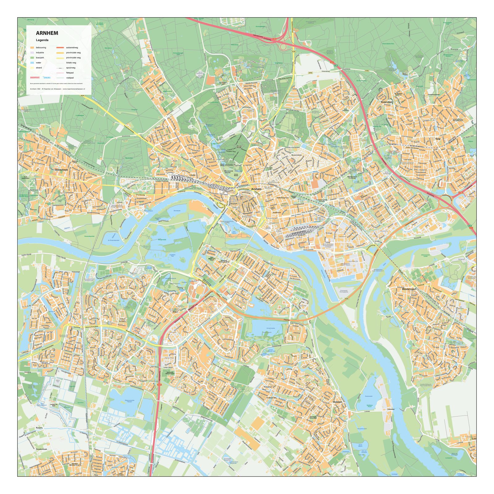Kaart Arnhem