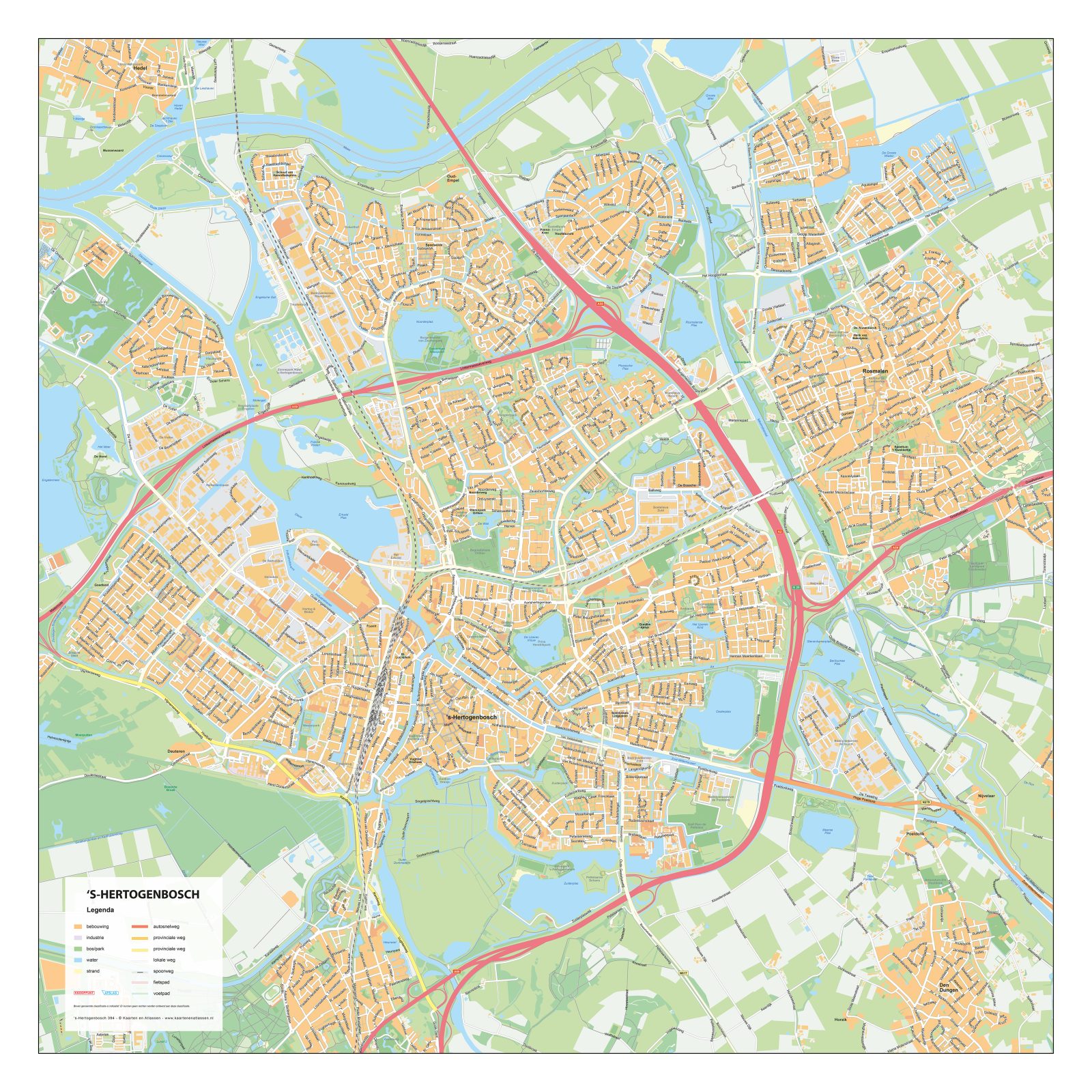 Kaart Den Bosch