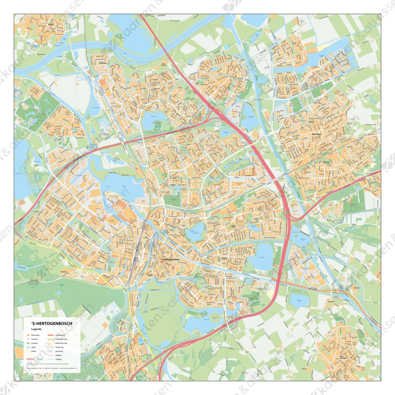 Kaart Den Bosch