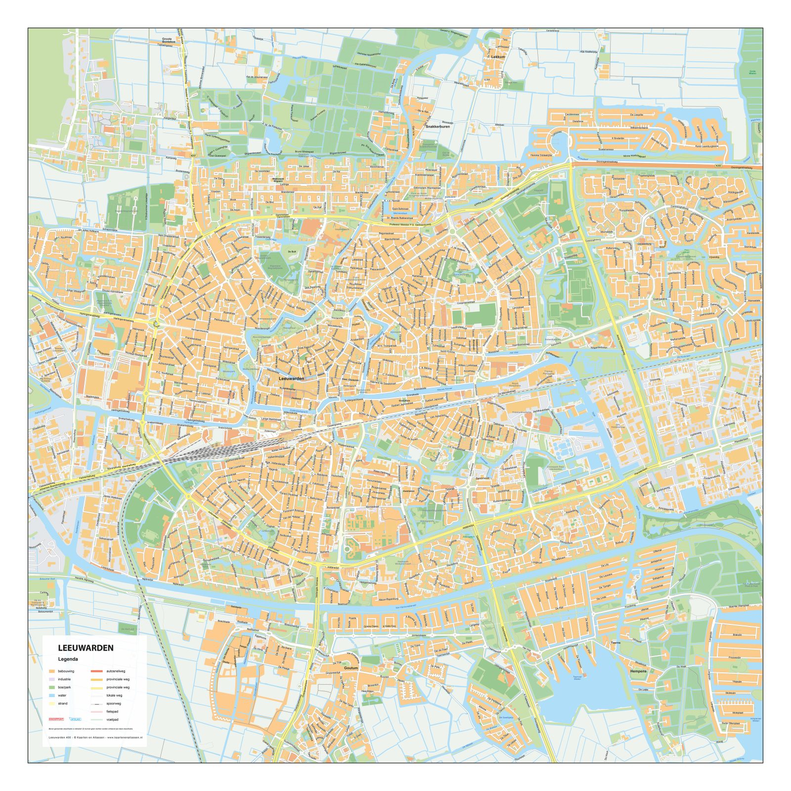 Kaart Leeuwarden