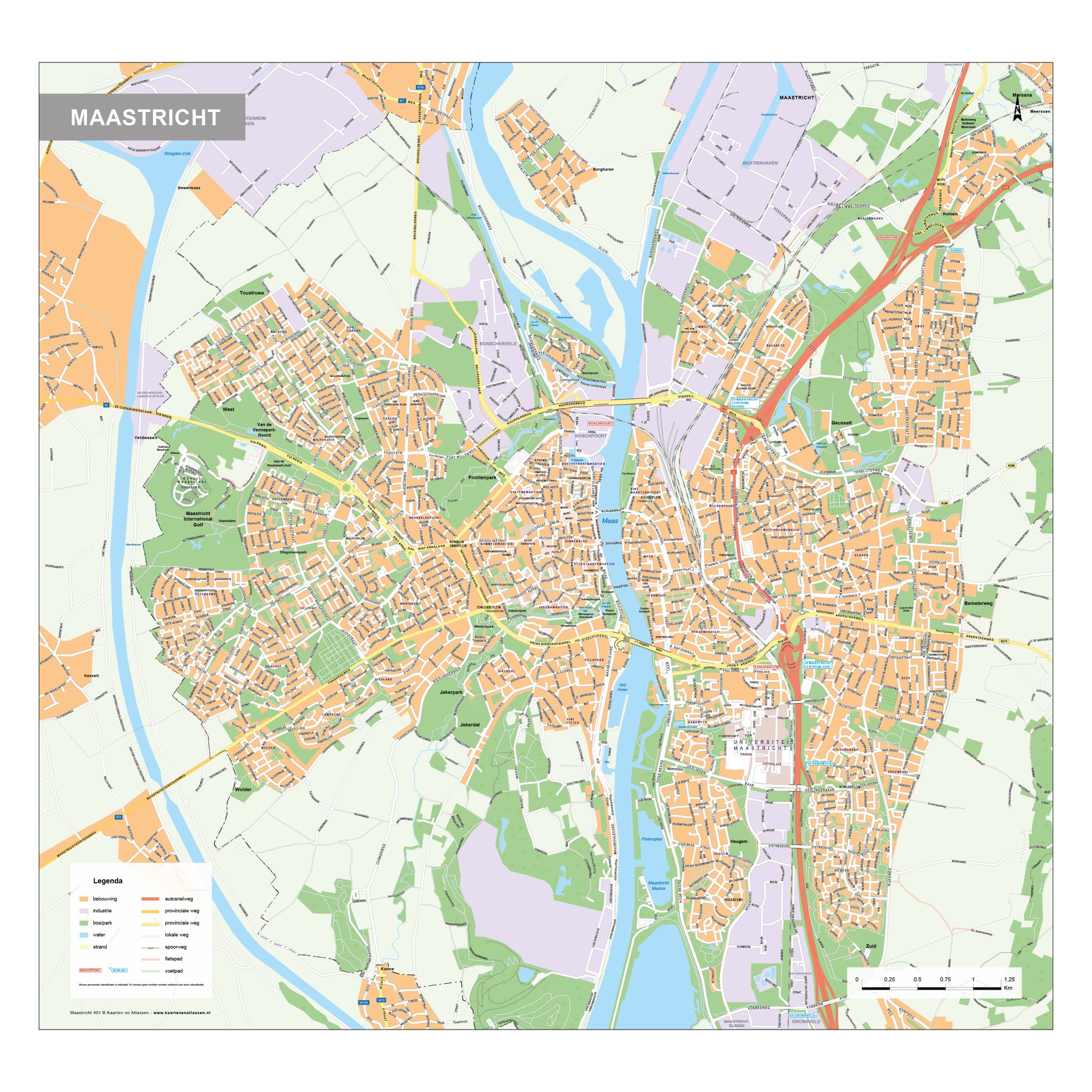 Kaart Maastricht 401 - Afbeelding 2