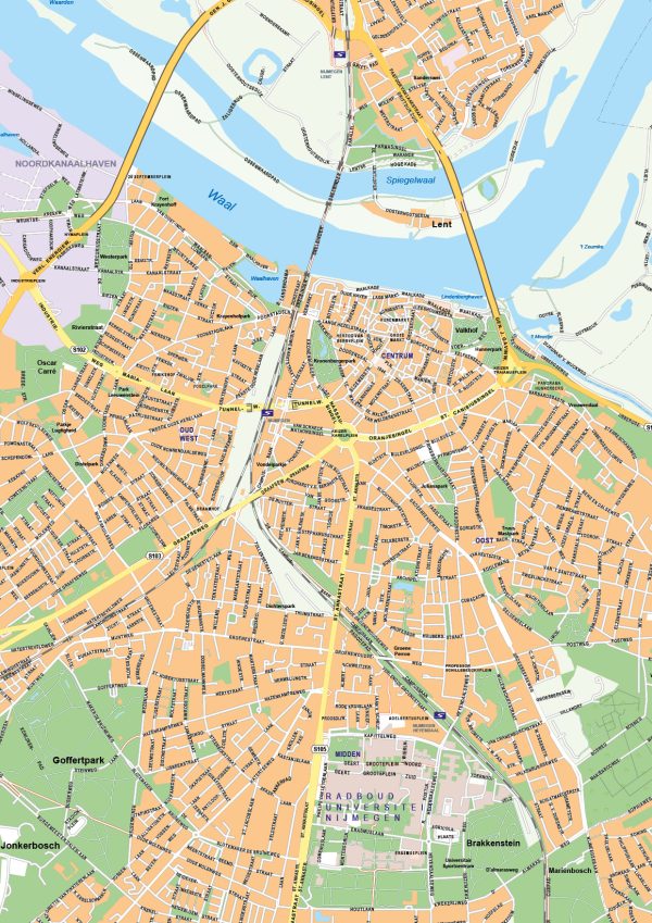 Kaart Nijmegen 403 - Afbeelding 2