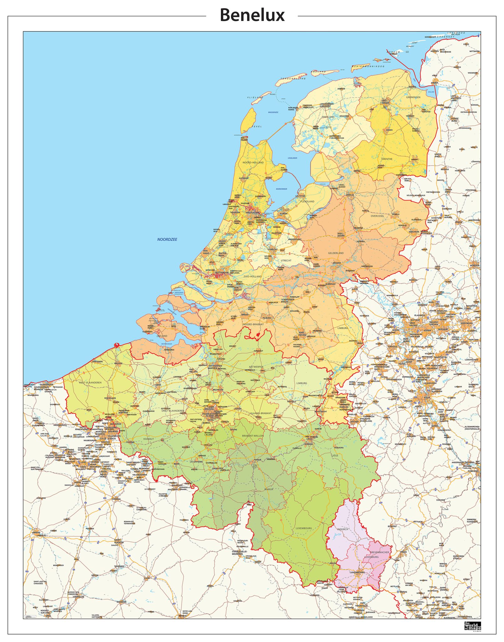 Digitaal - Bestel deze kaart digitaal als JPEG of EPS bestand