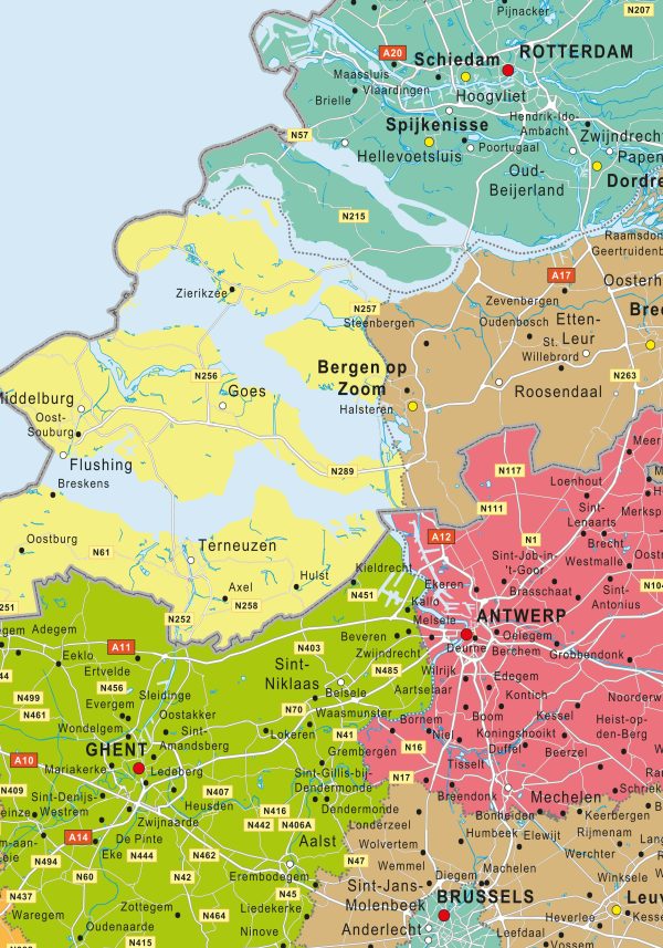 Fleurige Beneluxkaart 1326 - Afbeelding 2