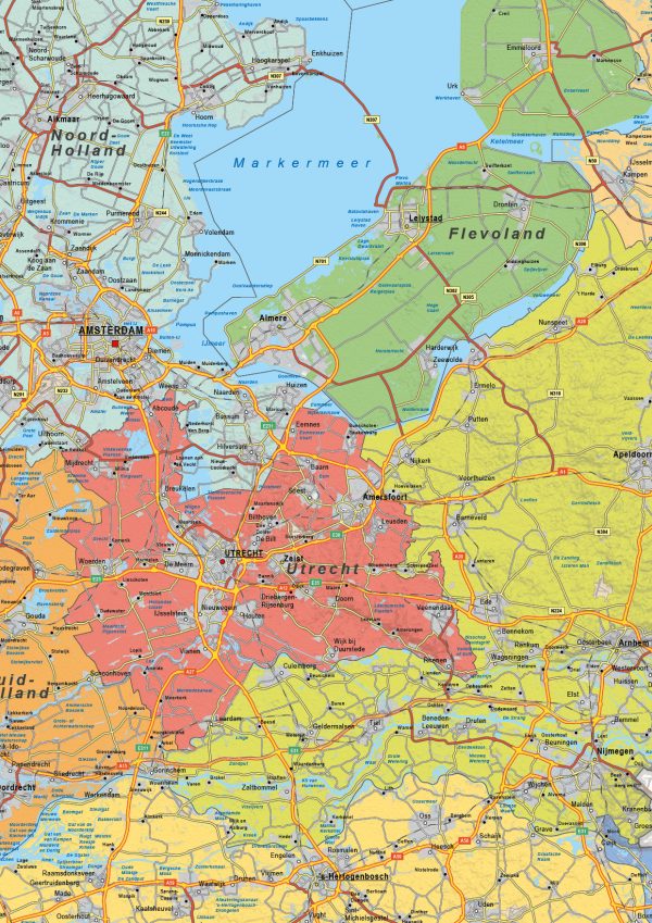 Nederland Kaart Staatkundig 1687 - Afbeelding 2