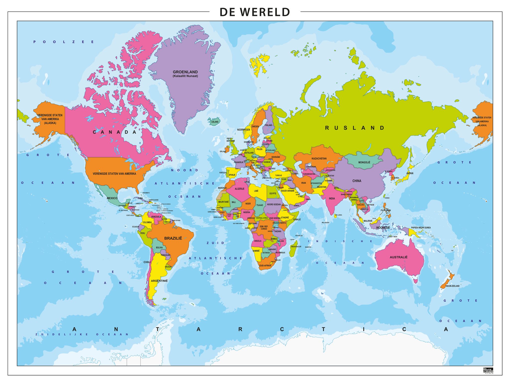 Eenvoudige Wereldkaart
