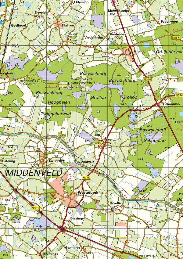 Utrecht provinciekaart eenvoudig
