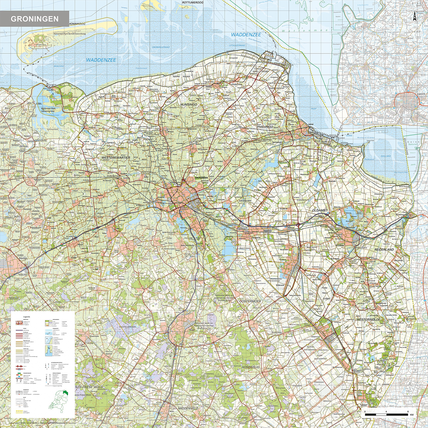 Groningen provinciekaart