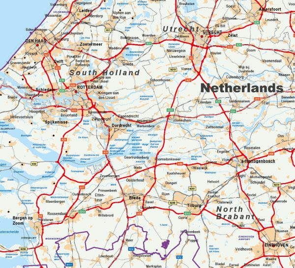 Wegenkaart Benelux 762 - Afbeelding 2