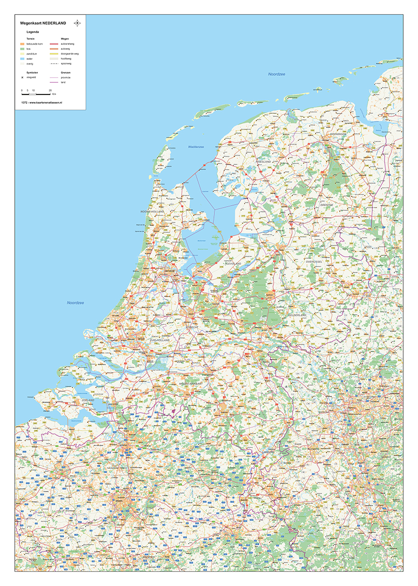 wegenkaart Nederland