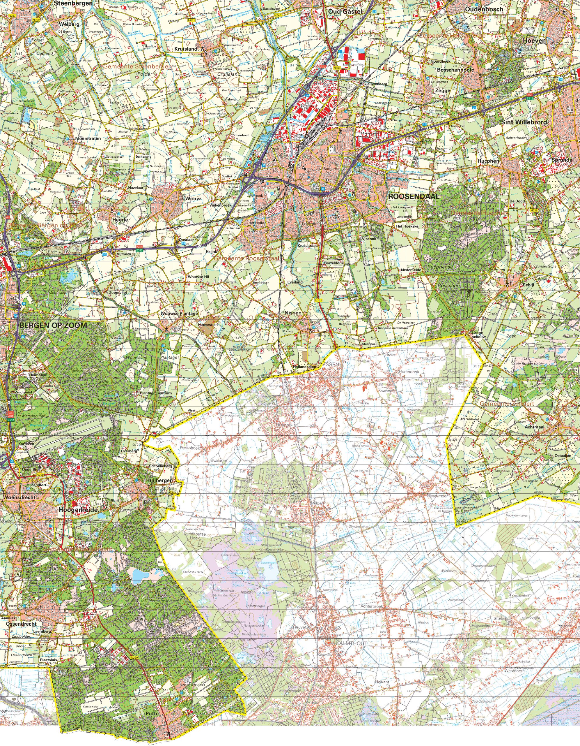 Digitaal - Bestel deze kaart digitaal als JPEG of EPS bestand