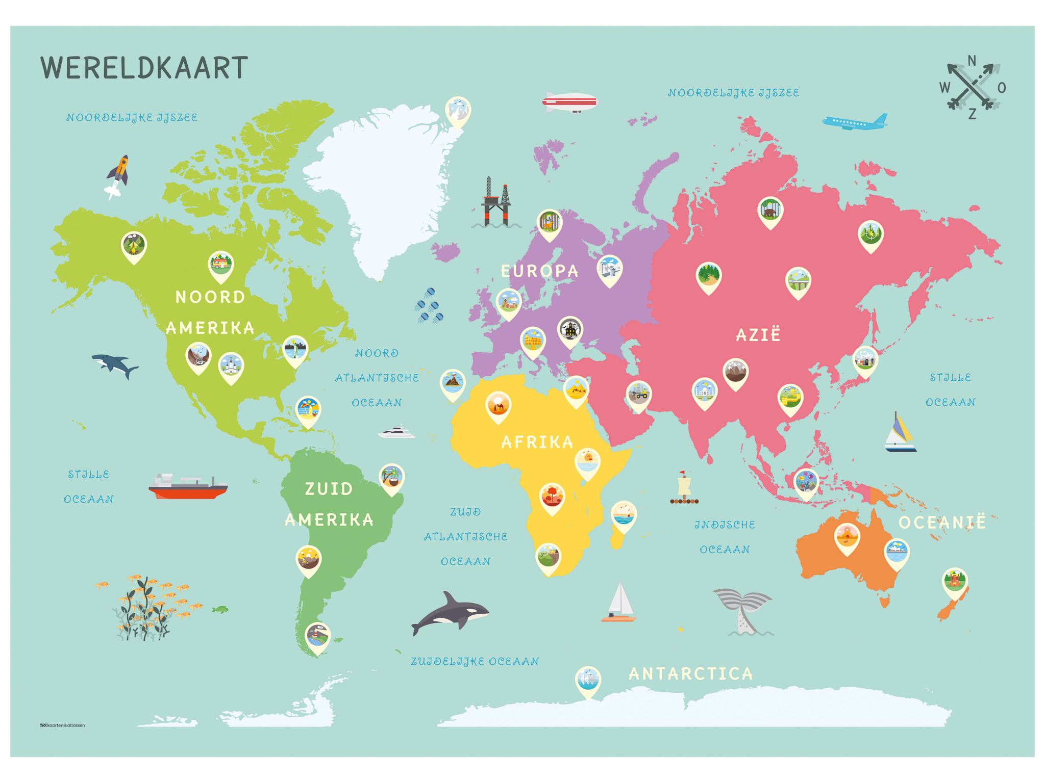Kinder Wereldkaart