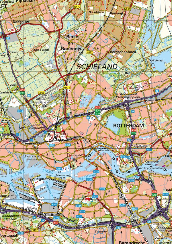Zuid-Holland provinciekaart